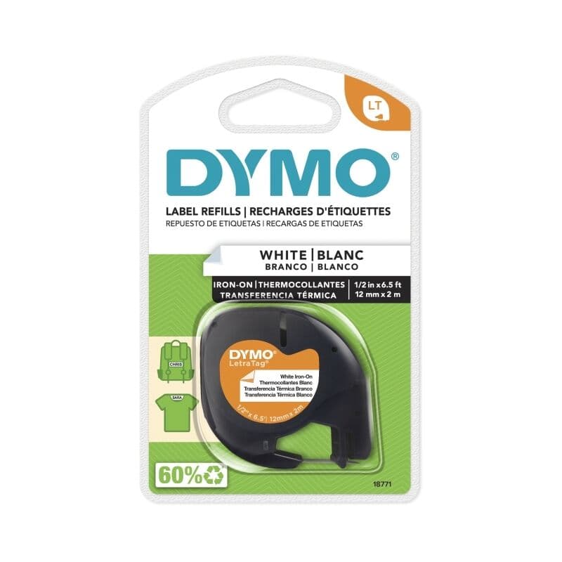 DY LetraTag Iron-OnTpe 12mmX2M, Dymo, at FetchInk Australia