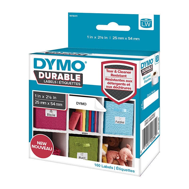 Dymo LW 25mm x 54mm White Labels, Dymo, at FetchInk Australia