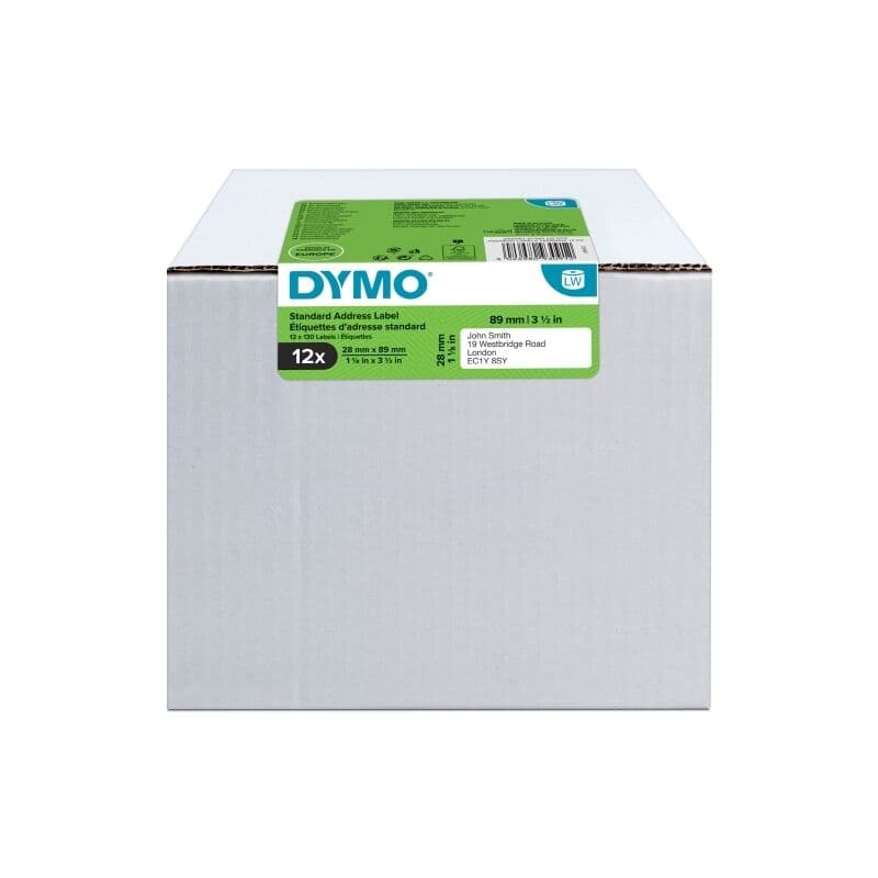 DY LW Standard Add Label 28X89mm Pk12