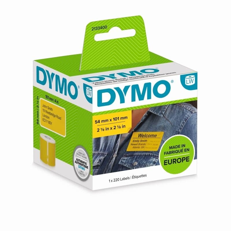 Dymo LW Ship Label 54x101mm Ylw