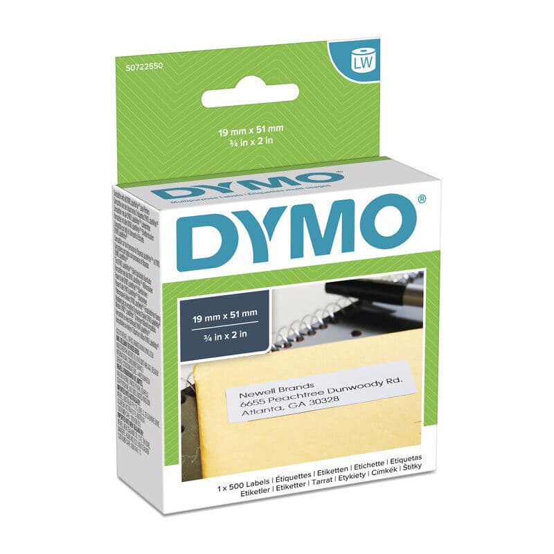 Dymo LW 19mm x 51mm White, Dymo, at FetchInk Australia