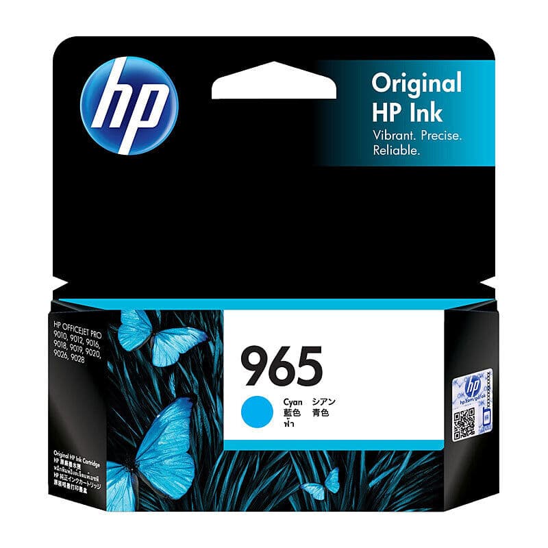 HP #965 Cyan Ink 3JA77AA