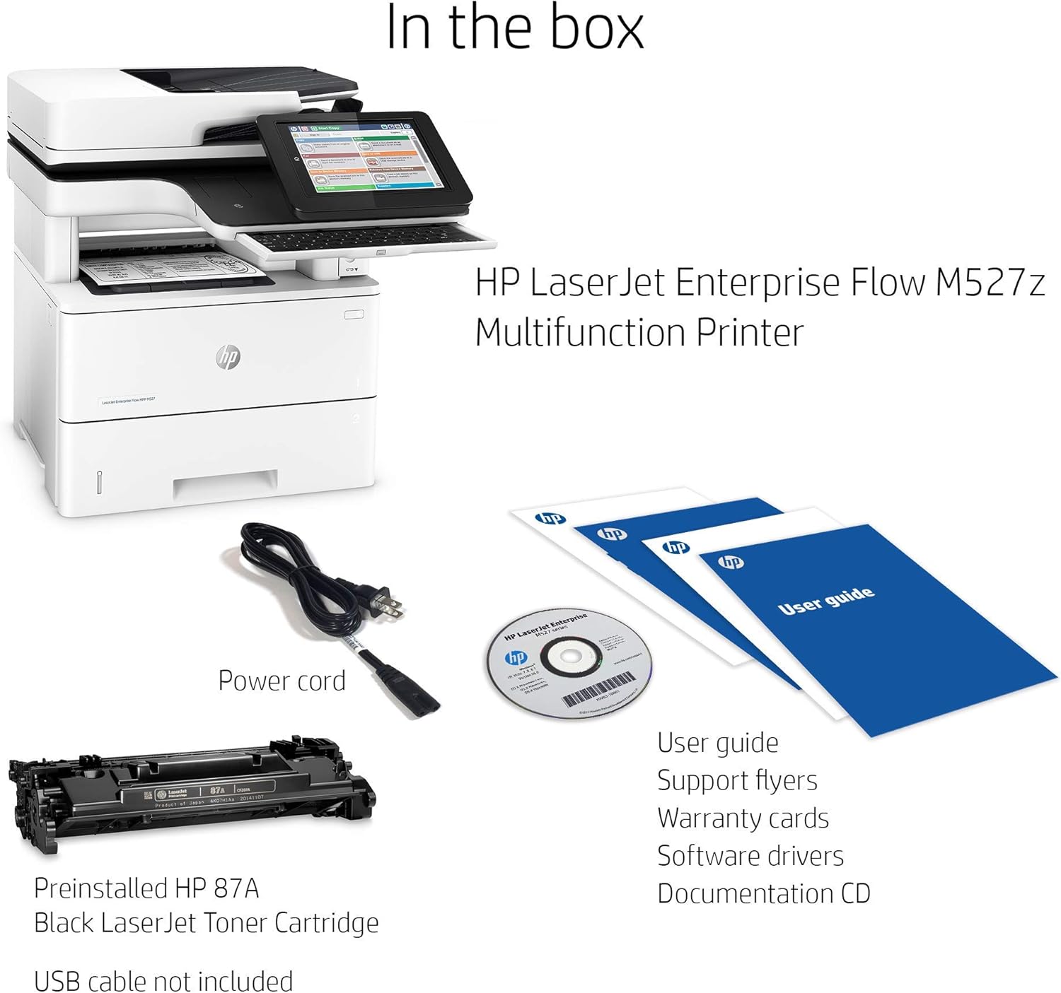 HP LaserJet Enterprise MFP M527z printer — compatible cartridges at FetchInk