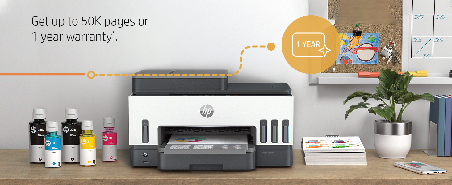 HP Smart Tank 750 printer — compatible cartridges at FetchInk