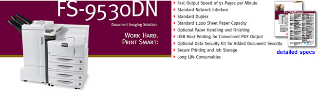 Kyocera FS-9530DN printer — compatible cartridges at FetchInk