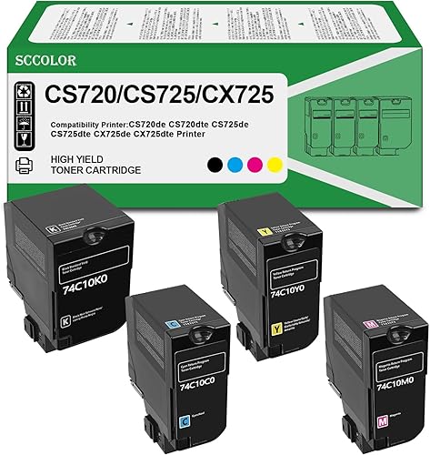 Lexmark CS720de printer — compatible cartridges at FetchInk