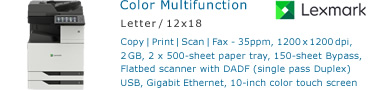 Lexmark CX921de printer — compatible cartridges at FetchInk